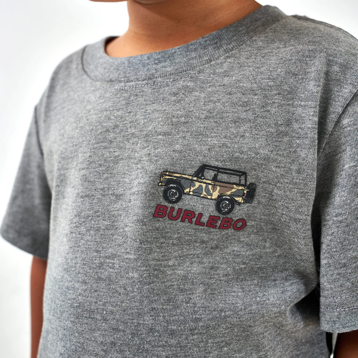 [Burlebo] Youth Tee-Off Road Bronco-Dark Heather Grey