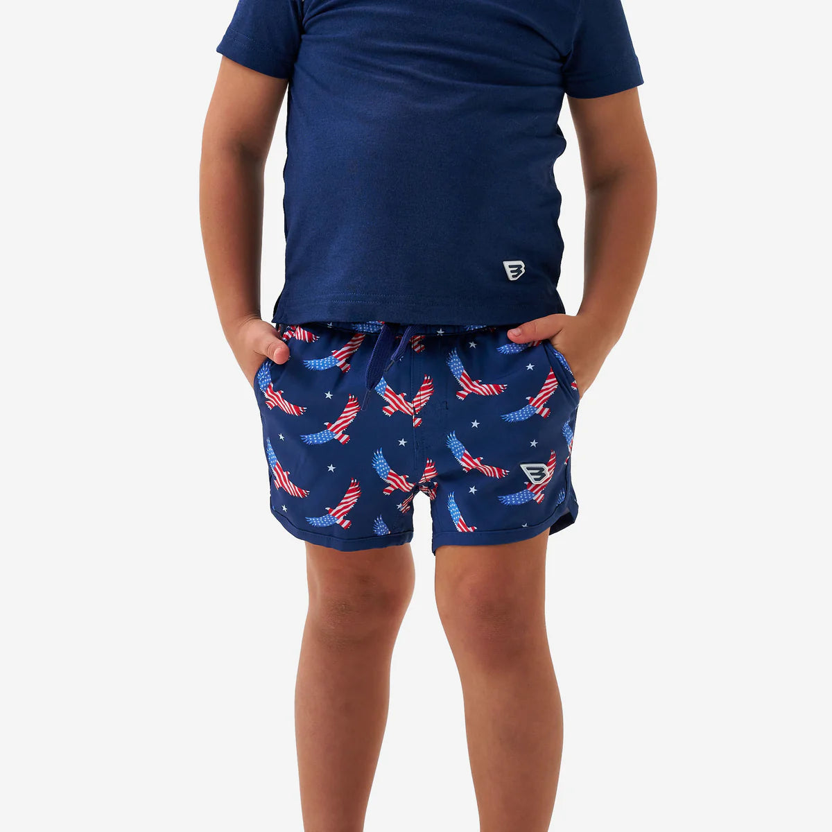 [Burlebo] Youth Swim Trunk - USA Eagle
