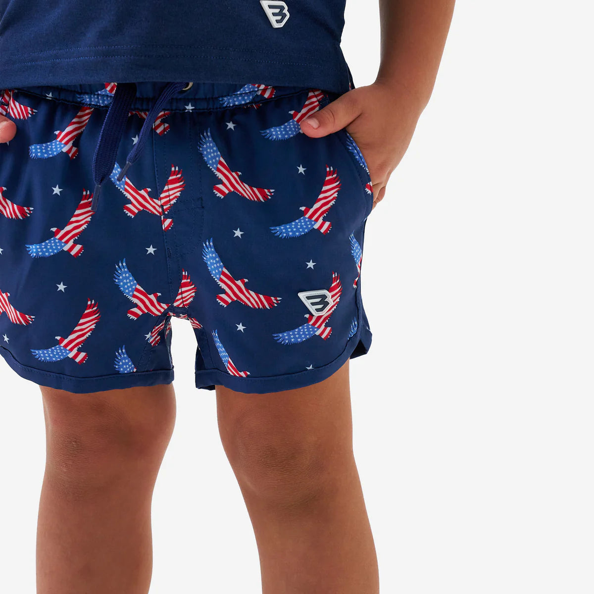 [Burlebo] Youth Swim Trunk - USA Eagle