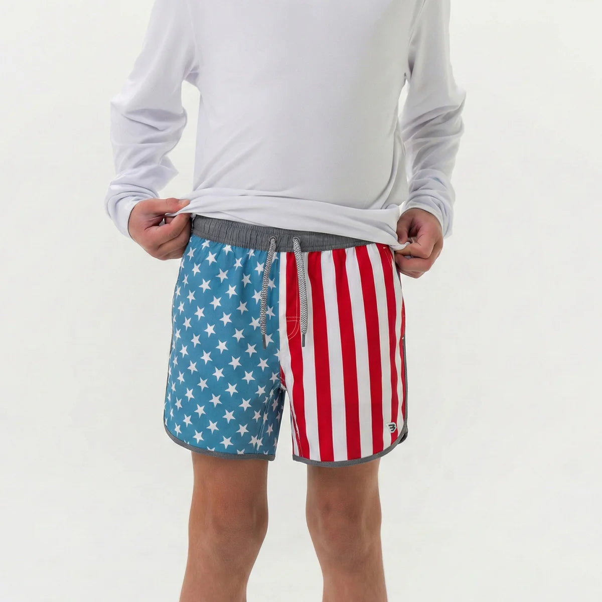 [Burlebo] Youth Swim Trunk - Throwback USA