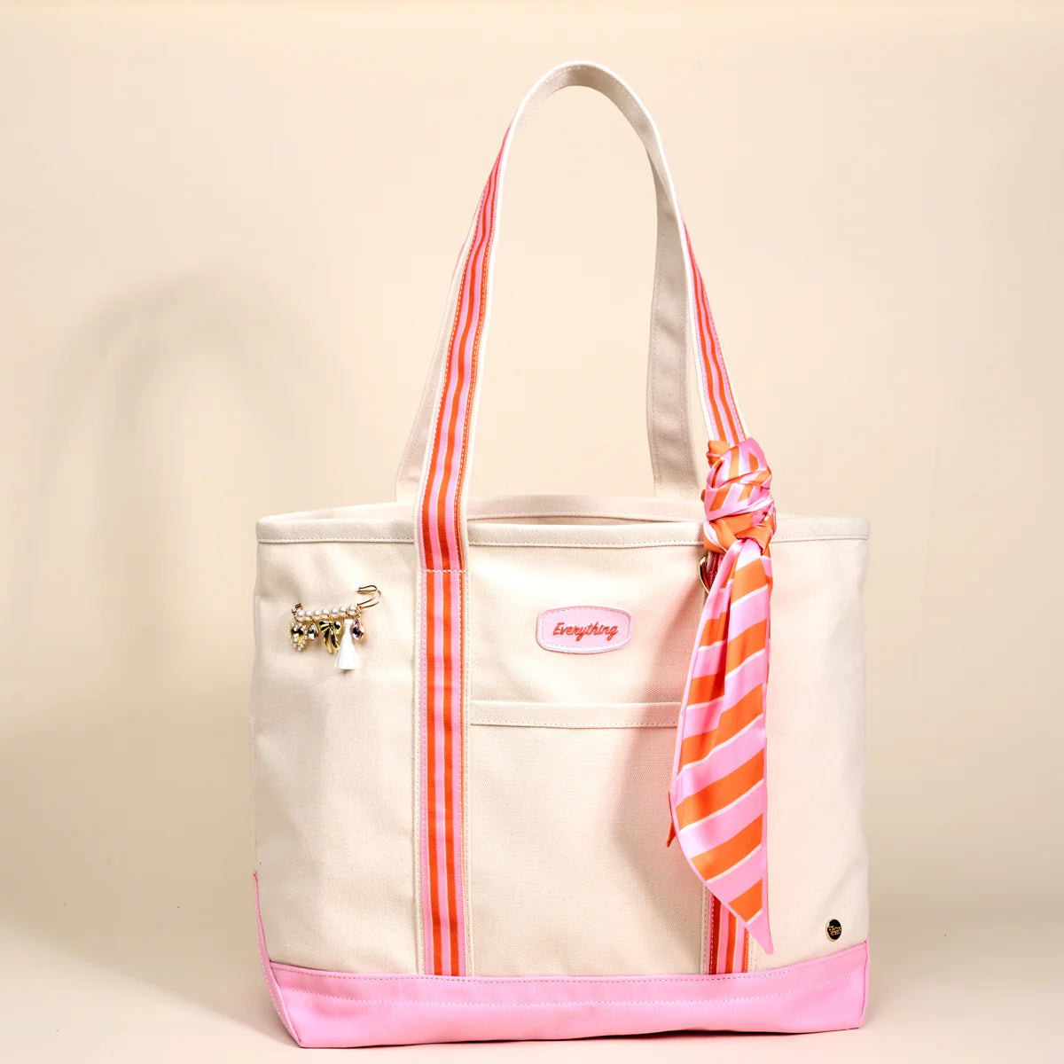 The Darling Canvas Tote Bag - Sicily Stripes