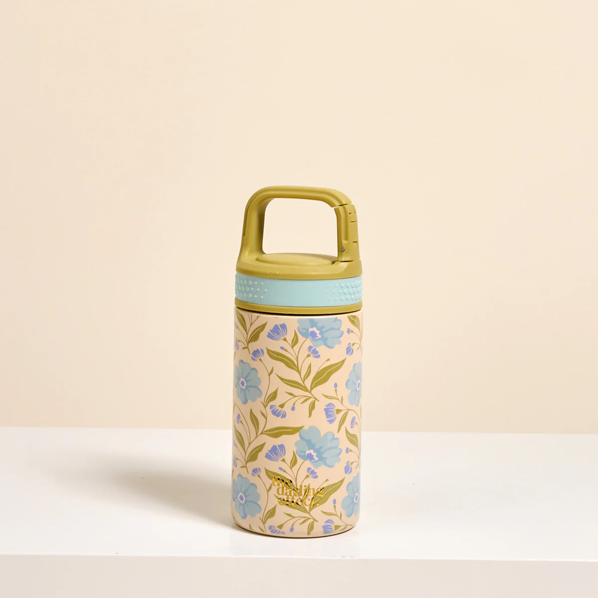 6 oz Lil' Bitty Bottle - Poppin' Petals Aqua