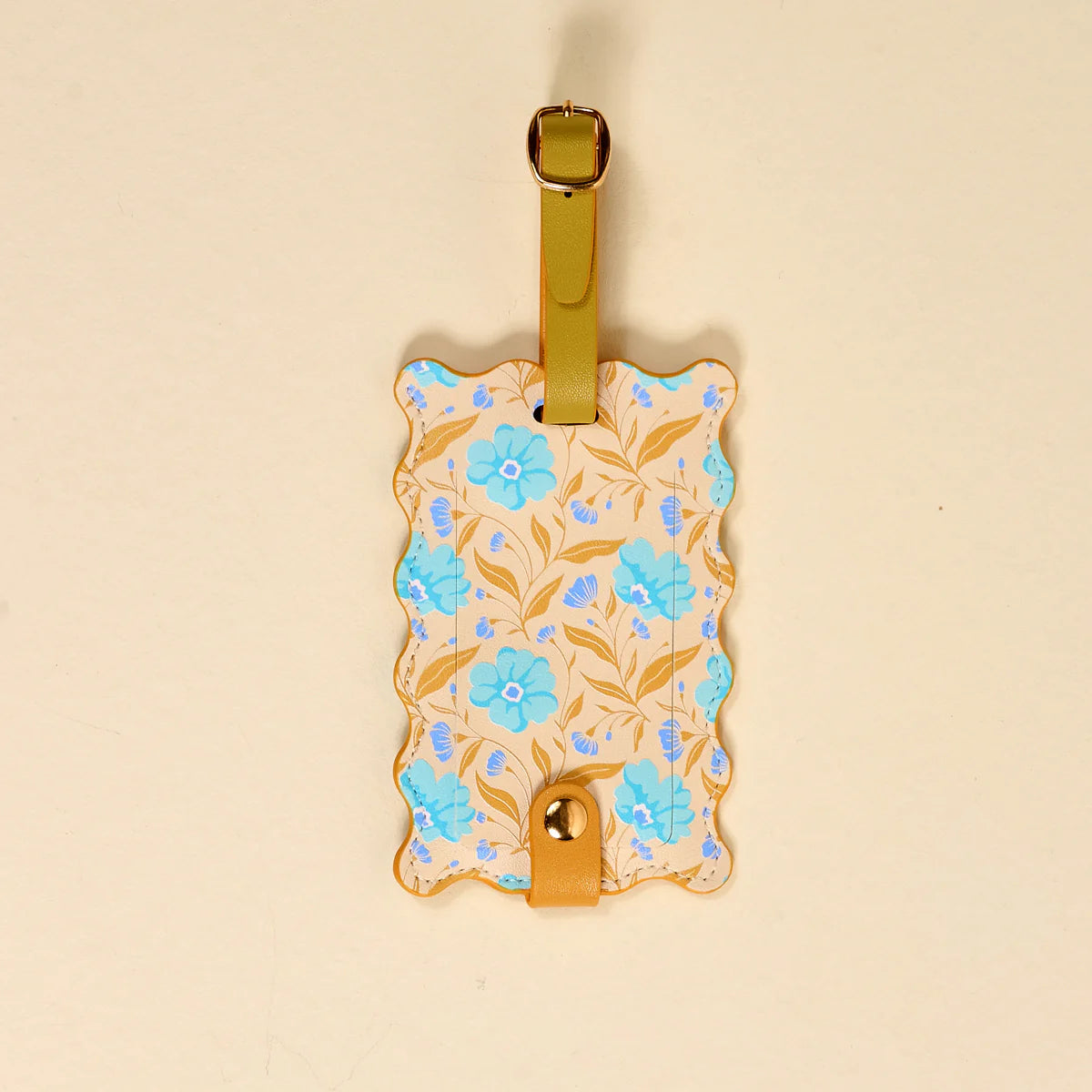 Jetsetter Luggage Tag - Poppin' Petals Aqua