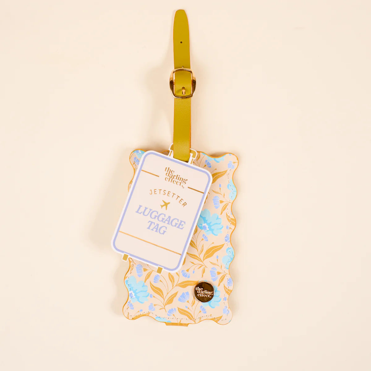 Jetsetter Luggage Tag - Poppin' Petals Aqua
