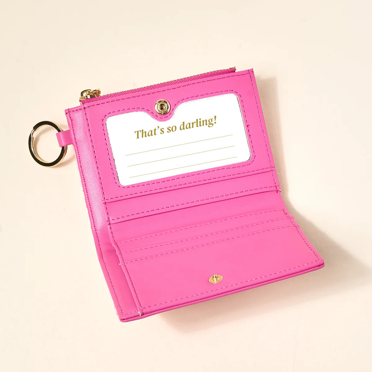Luxe Pocket Wallet - Poppin' Petals Hot Pink