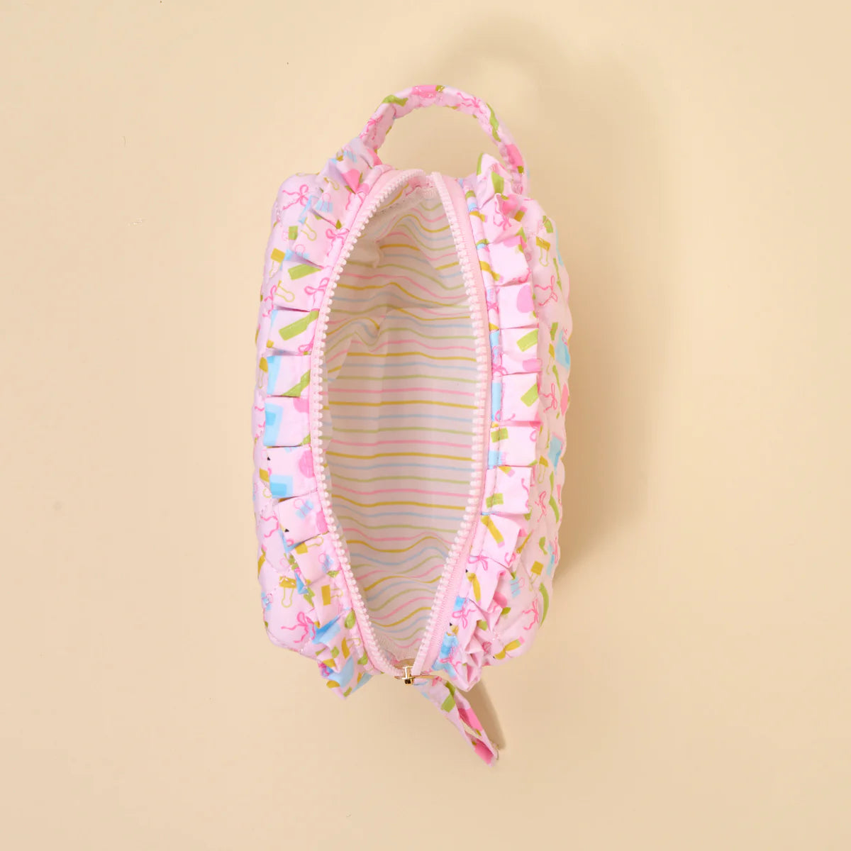 Essentials Quilted Cosmetic Pouch - School's In Session