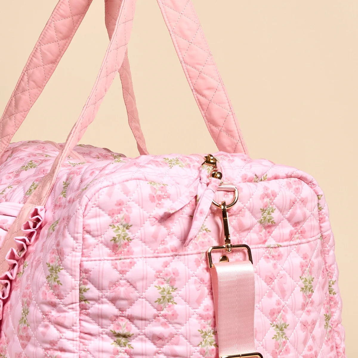 On the Go Quilted Weekender Bag - Oh So Fancy Pink