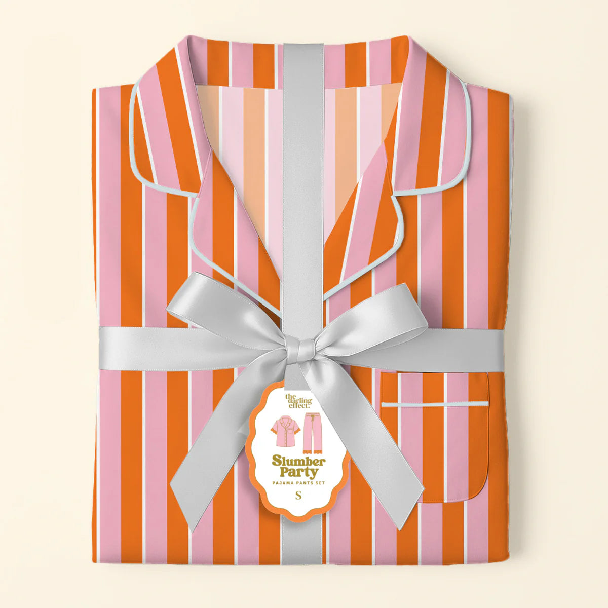 Slumber Party Pajama Pant Set - Sicily Stripes Pink