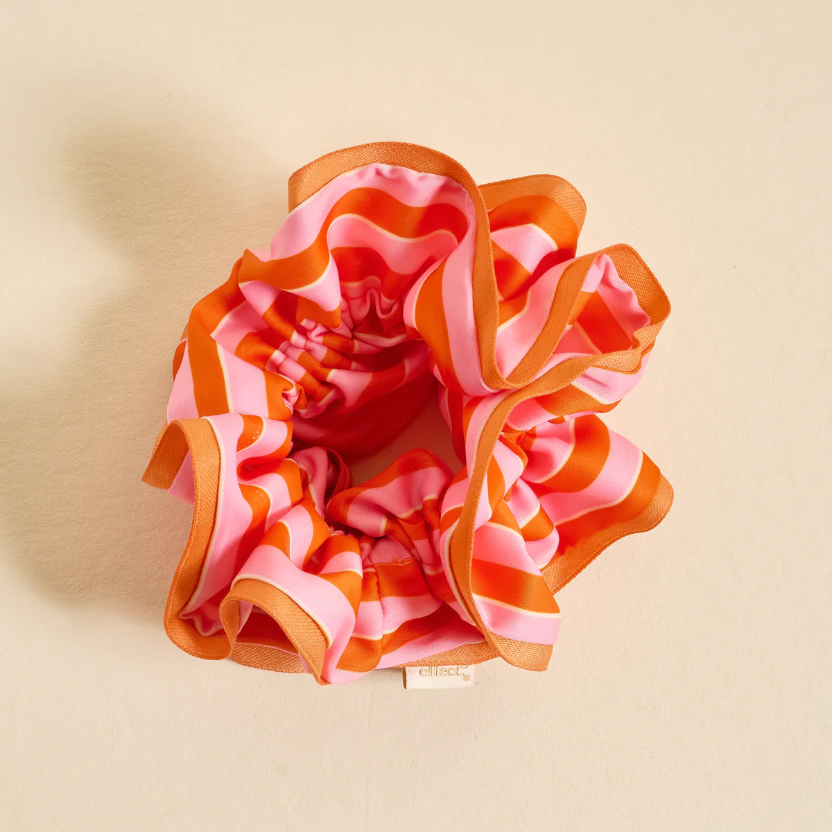 Ruffle Up Scrunchie - Sicily Stripes Pink