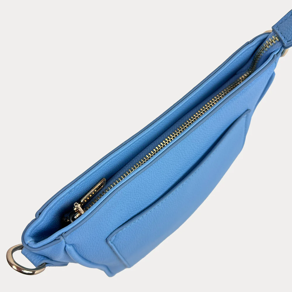 Madelyn Vegan Pebble Leather Messenger-Sky