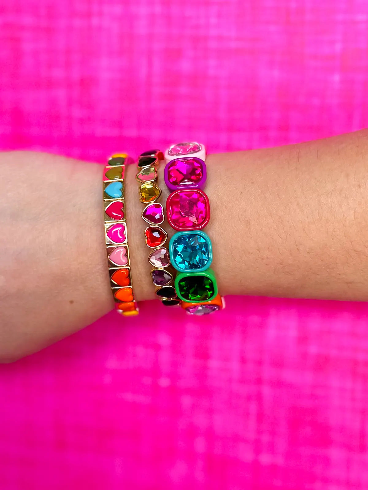 Rainbow Heart Stack Set