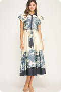 [Strut and Bolt] Blue Skies Print Shirt Dress