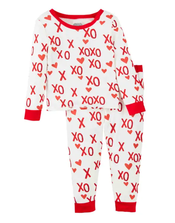 [Mud Pie] Valentine's Day Toddler Pajamas