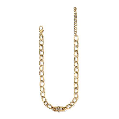 [Brighton] Meridian Aurora Link Short Necklace-Gold