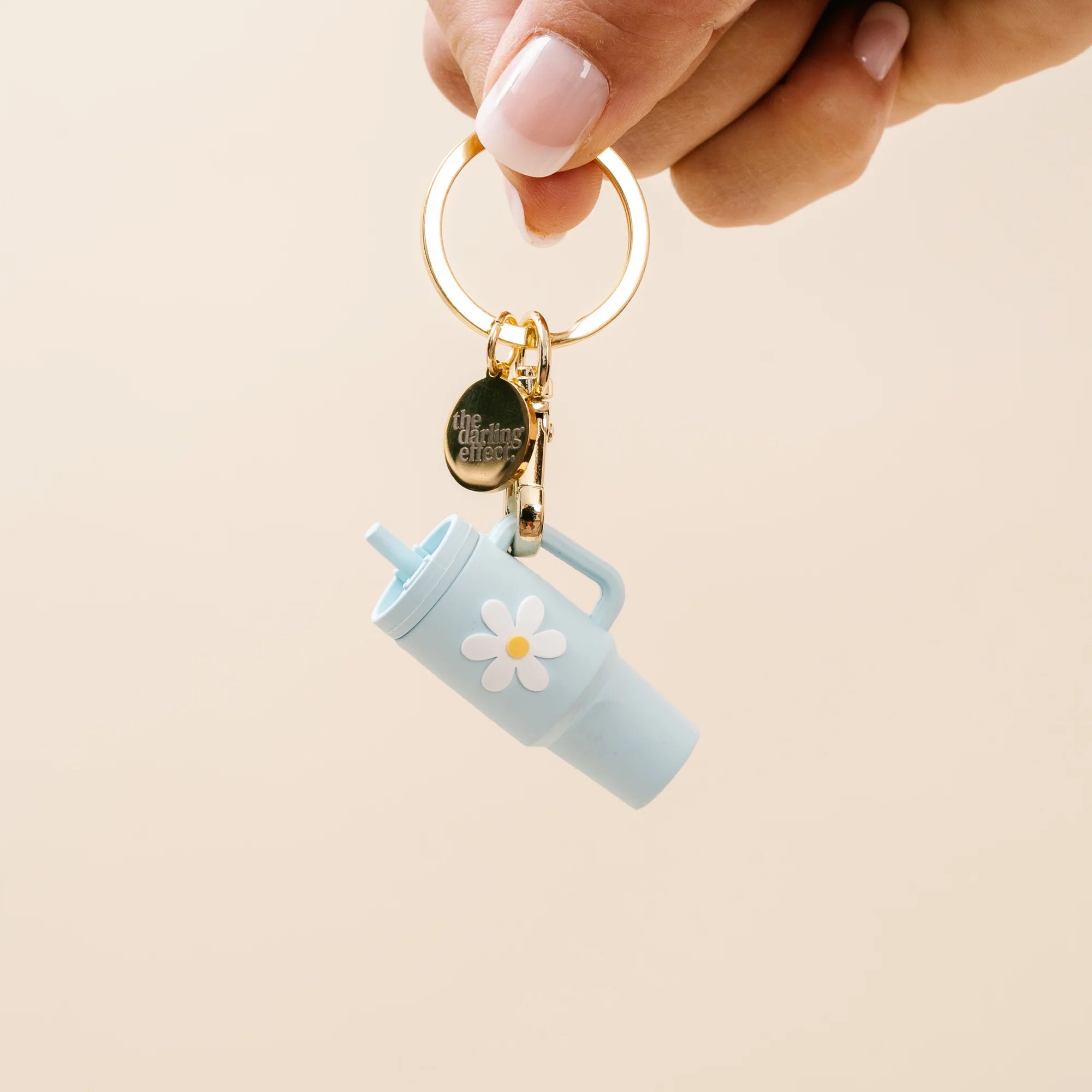 Tiny Tumbler Keychain-Aqua