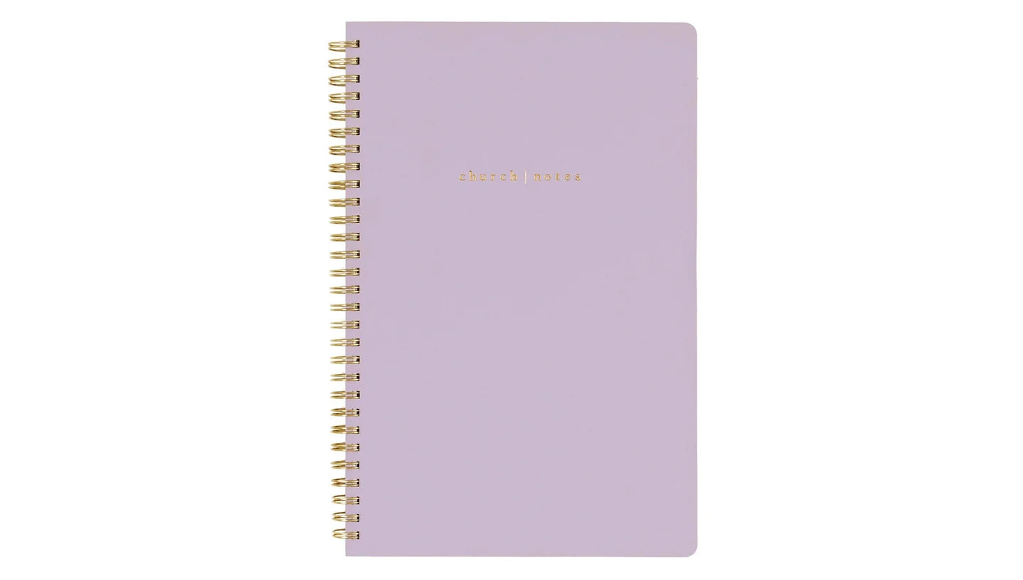 Church Notes Notebook with Maps - Lilac