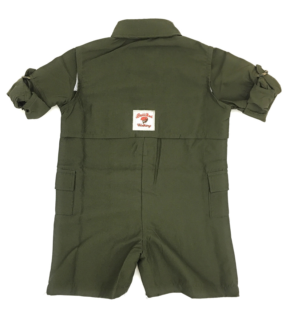 Bull Red Fishing-Infant-Army Green