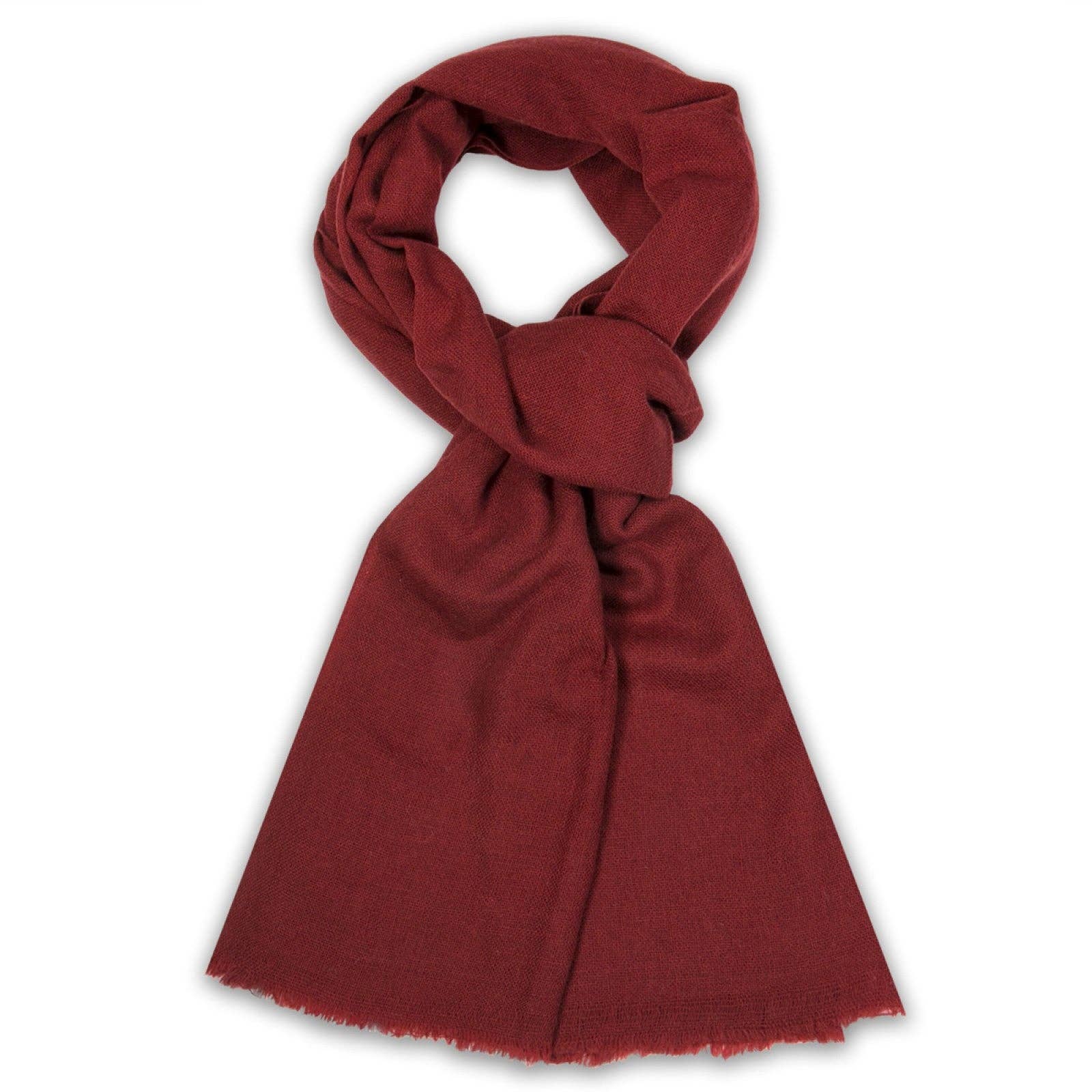 Color Cashmere scarf- Red