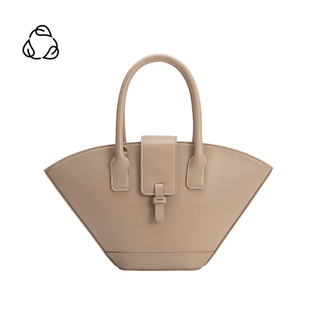Violet Vegan Leather Crossbody-Nude