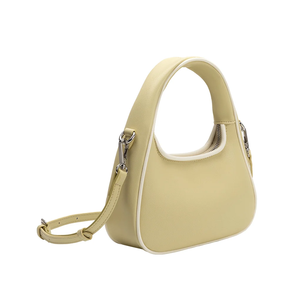Sarita Vegan Leather Crossbody Bag-Yellow
