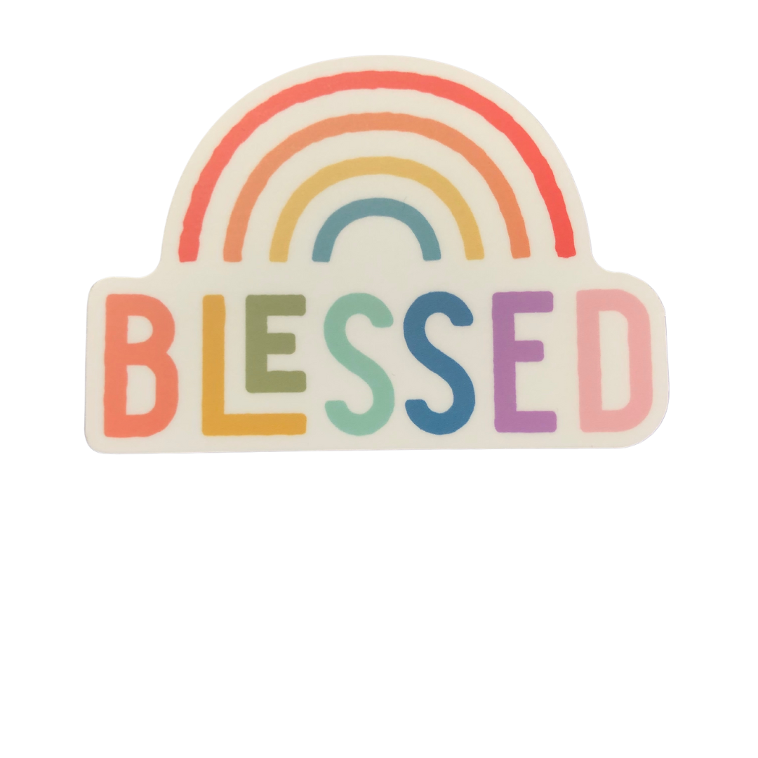 Sticker-Blessed-Rainbow