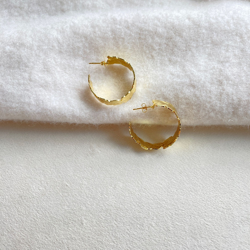 Easton Elle Plated Hoops-Small