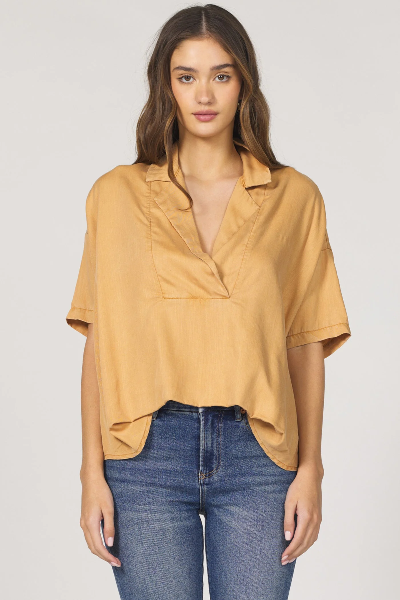 [Dear John] Belle Tencl Top- Oak Buff