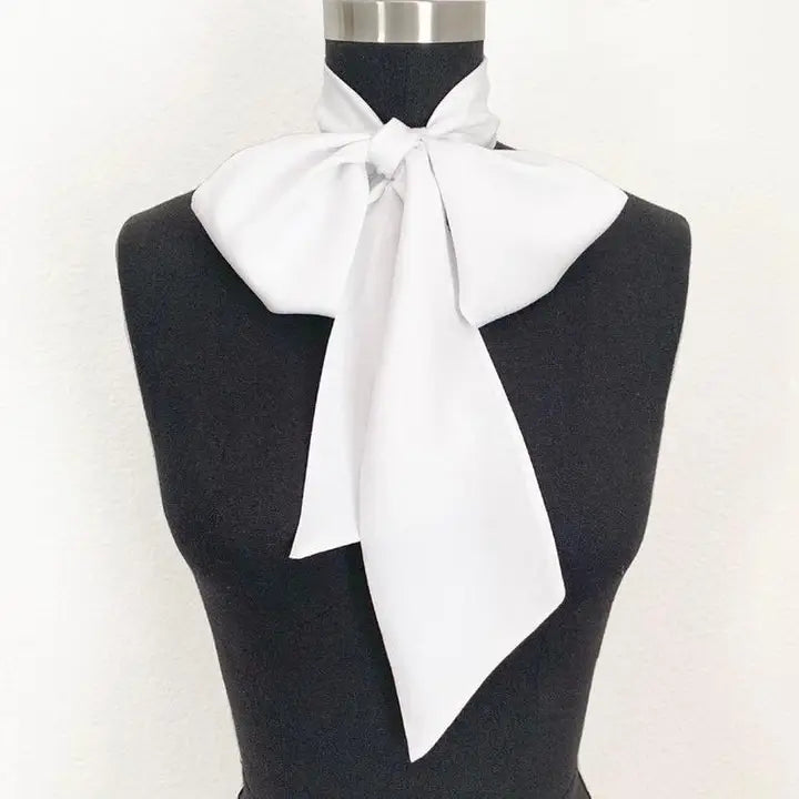 Big Bow Scarf- Ivory