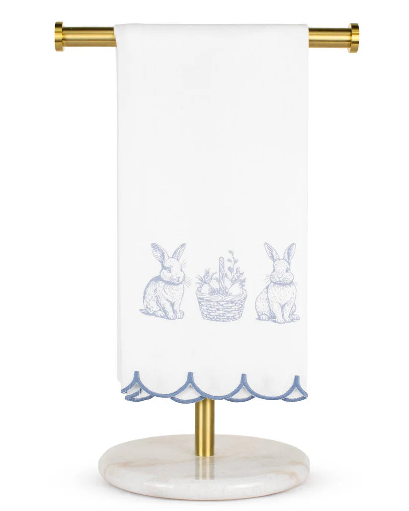 Morgan Bunny Trellis Hand Towels 20 x 28 - Set of 2