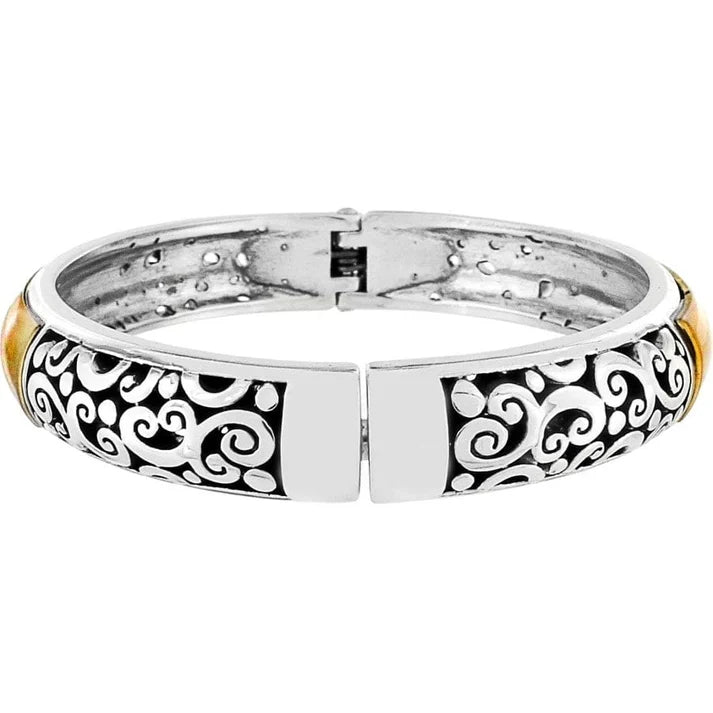 [Brighton] Catania Hinged Bangle - Gold/Silver