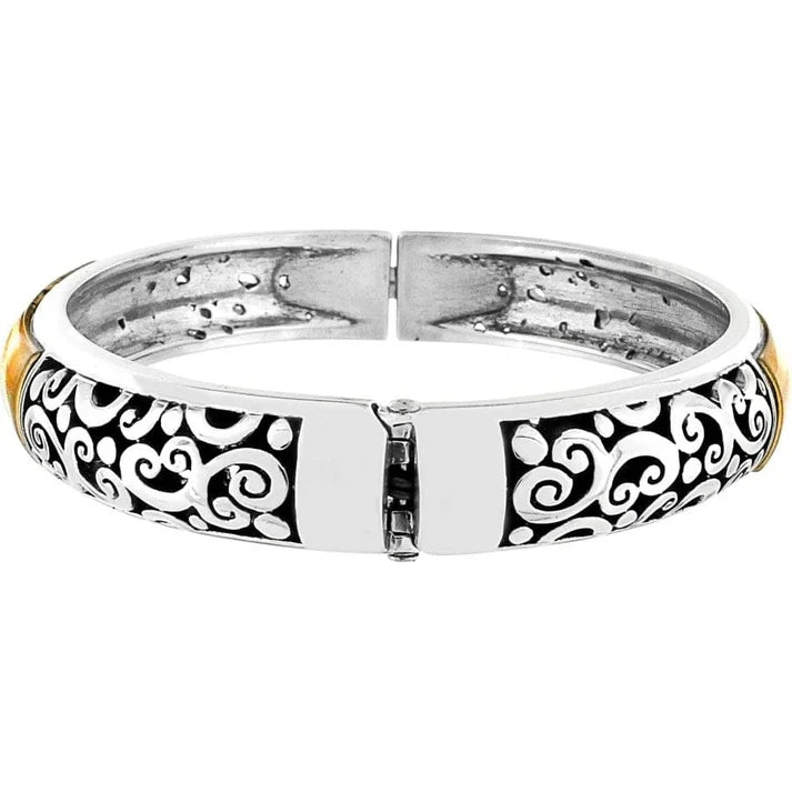 [Brighton] Catania Hinged Bangle - Gold/Silver