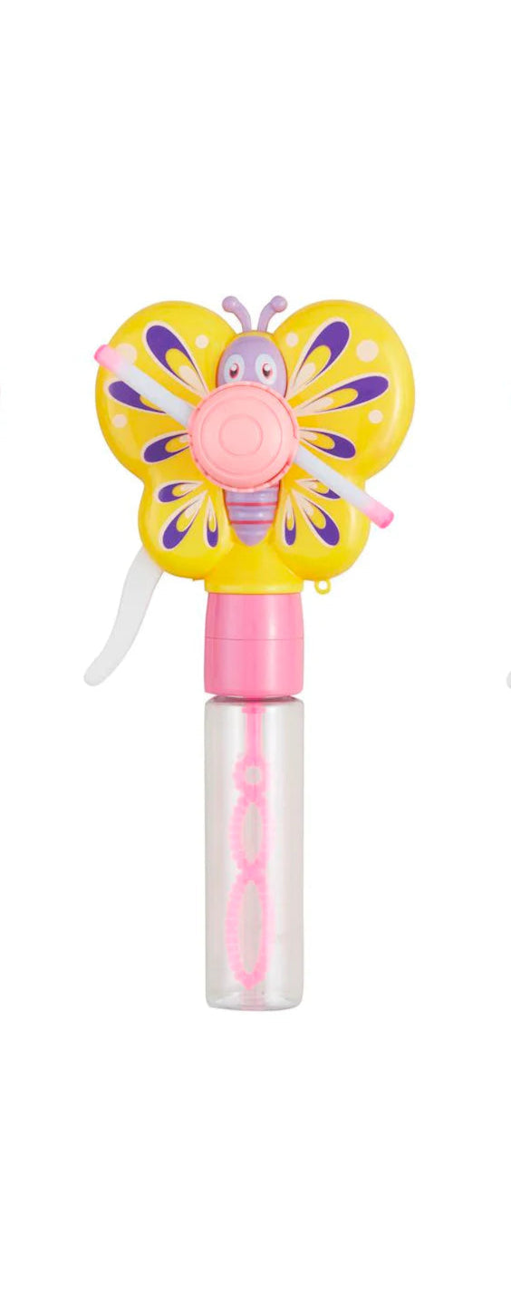 Butterfly Bubble Fan - Yellow
