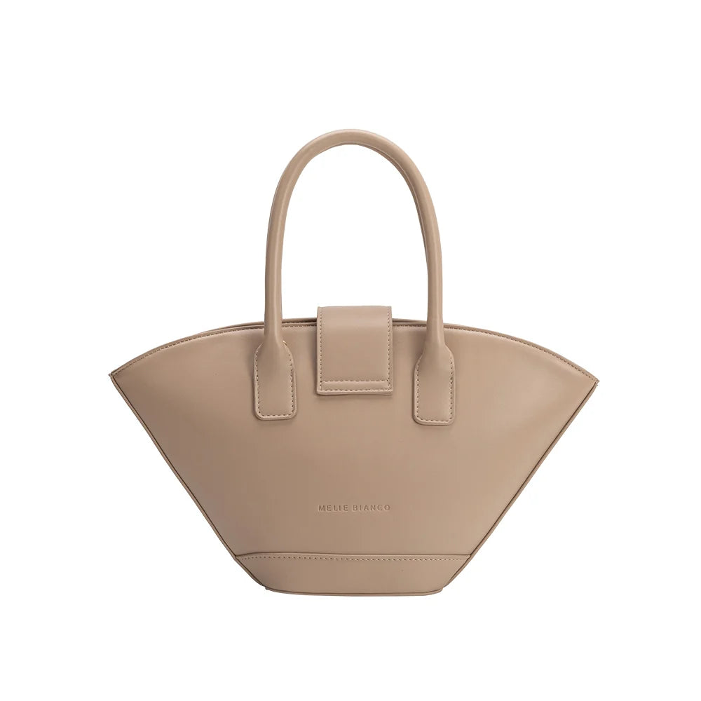 Violet Vegan Leather Crossbody-Nude