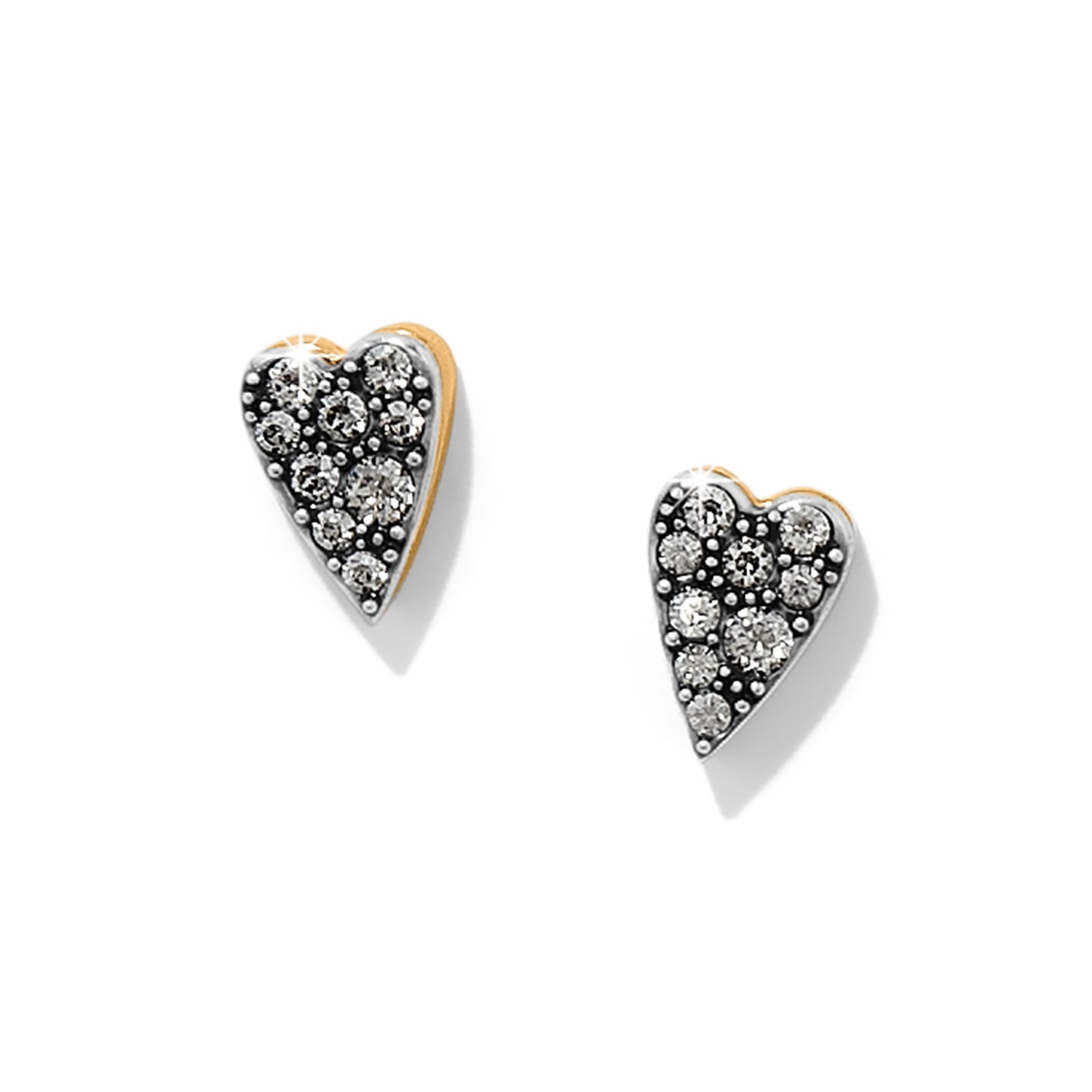 [Brighton] Love Messages I Am Post Earrings Silver-Gold OS