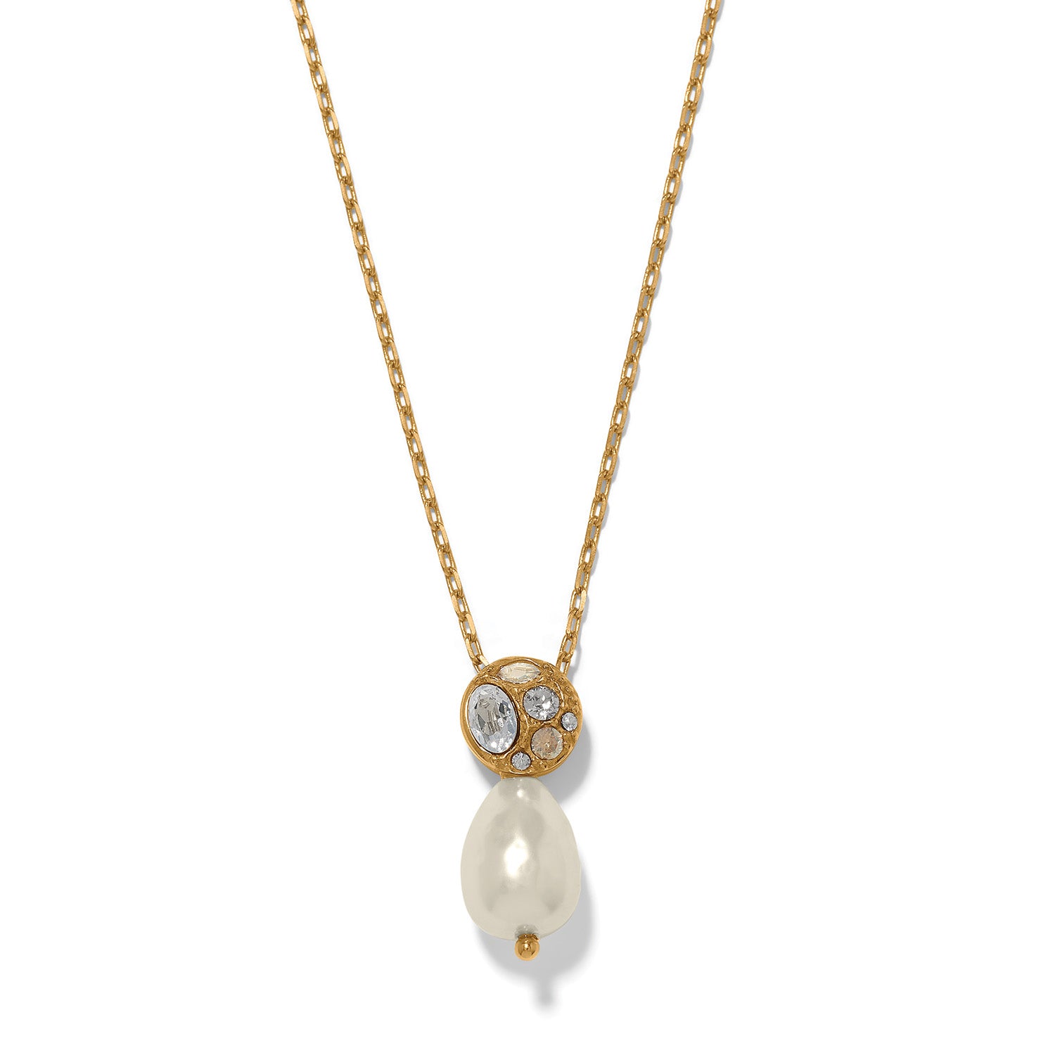 [Brighton] Trust Your Journey Petite Pearl Necklace-Gold