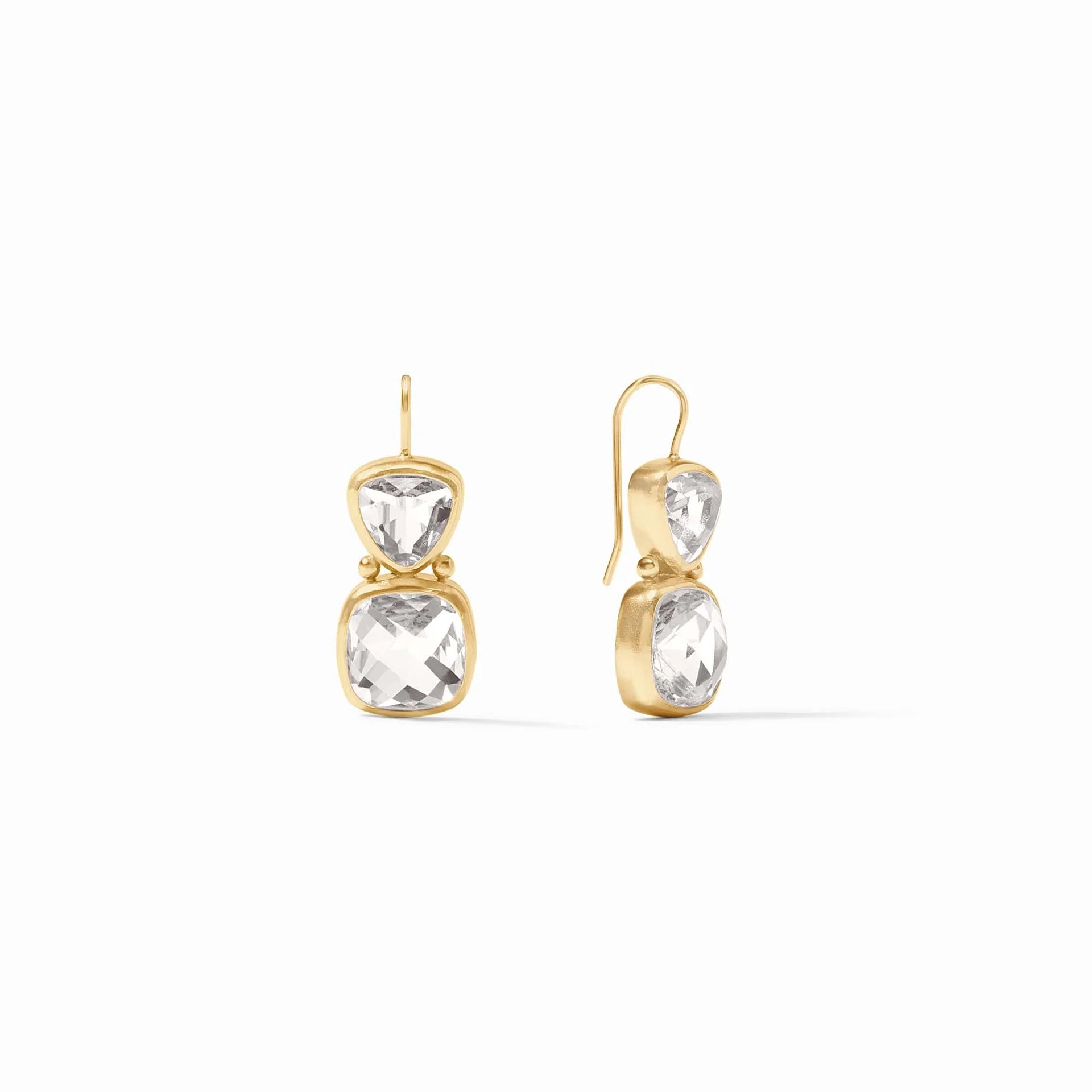 [Julie Vos] Aquitaine Earring-Clear Crystal