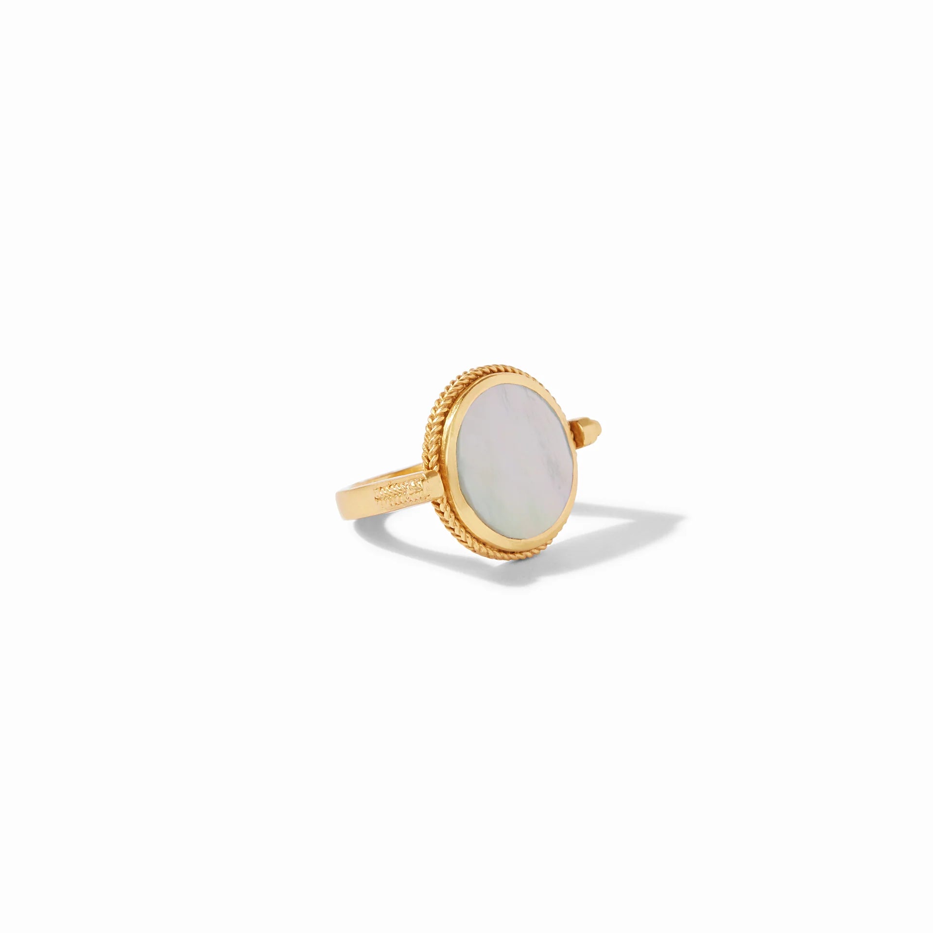 [Julie Vos] Coin Revolving Ring-Mother of Pearl-7