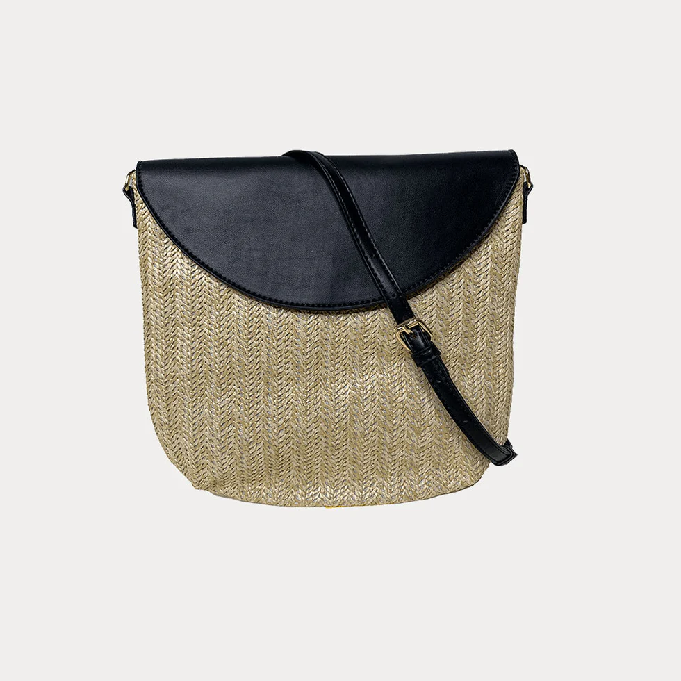 Camilla Crossbody Raffia Bag