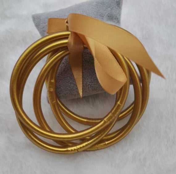 Jelly Foil Bracelets-Gold