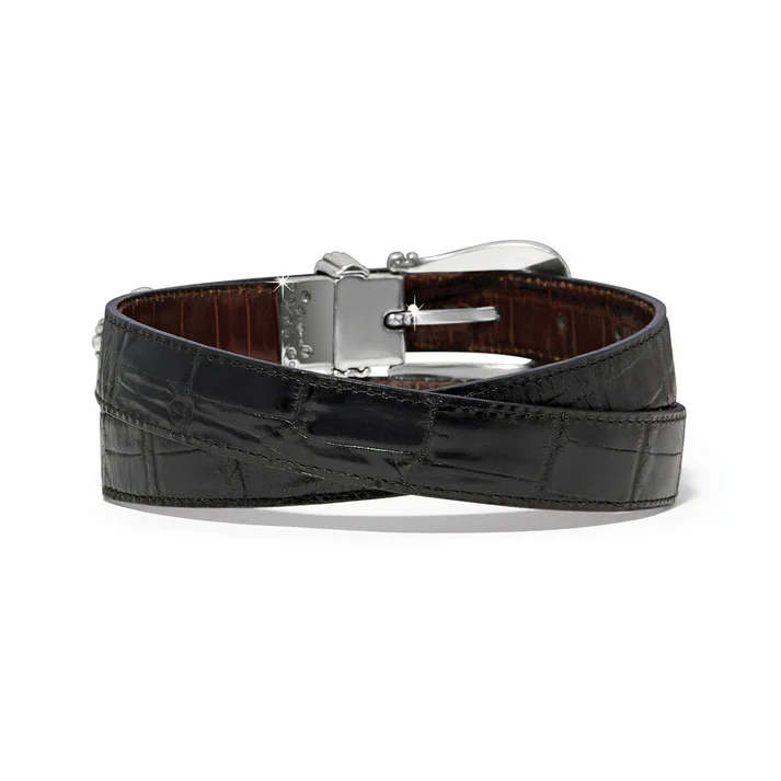 [Brighton] Hearts Reversible Belt-Blk/Choc