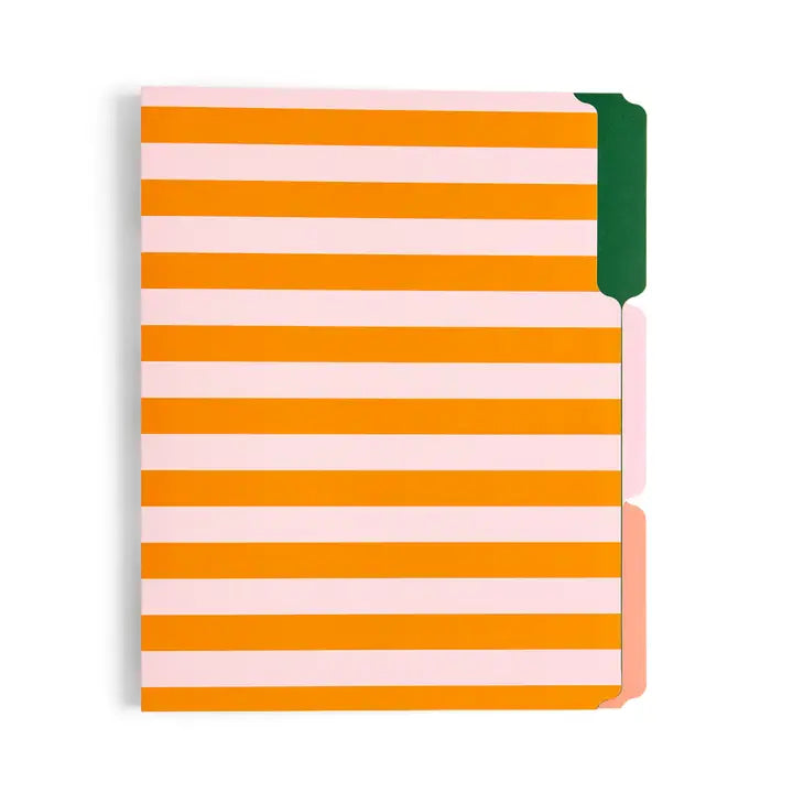 Happy Stripes & Flowers File Folders Set of 6