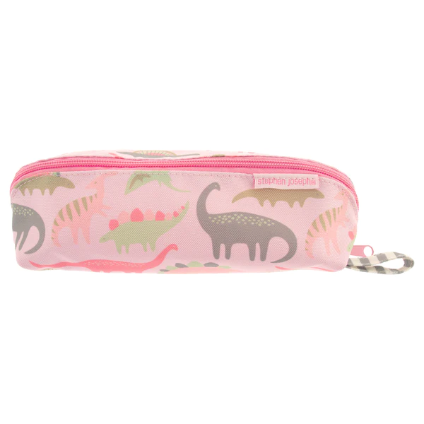 {Stephen Joseph} Pencil Pouch-Pink Dino