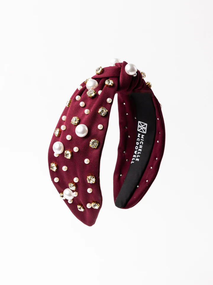 Charleigh Headband - Maroon