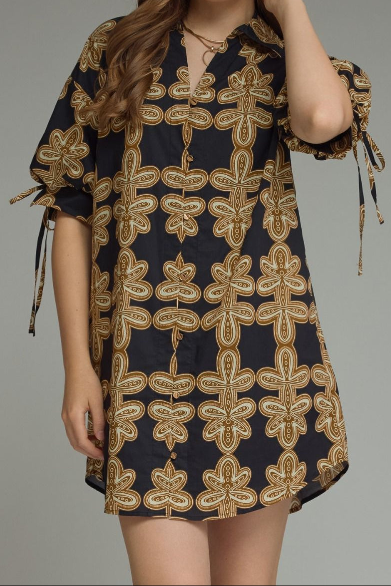 Classic Style Dress - Black
