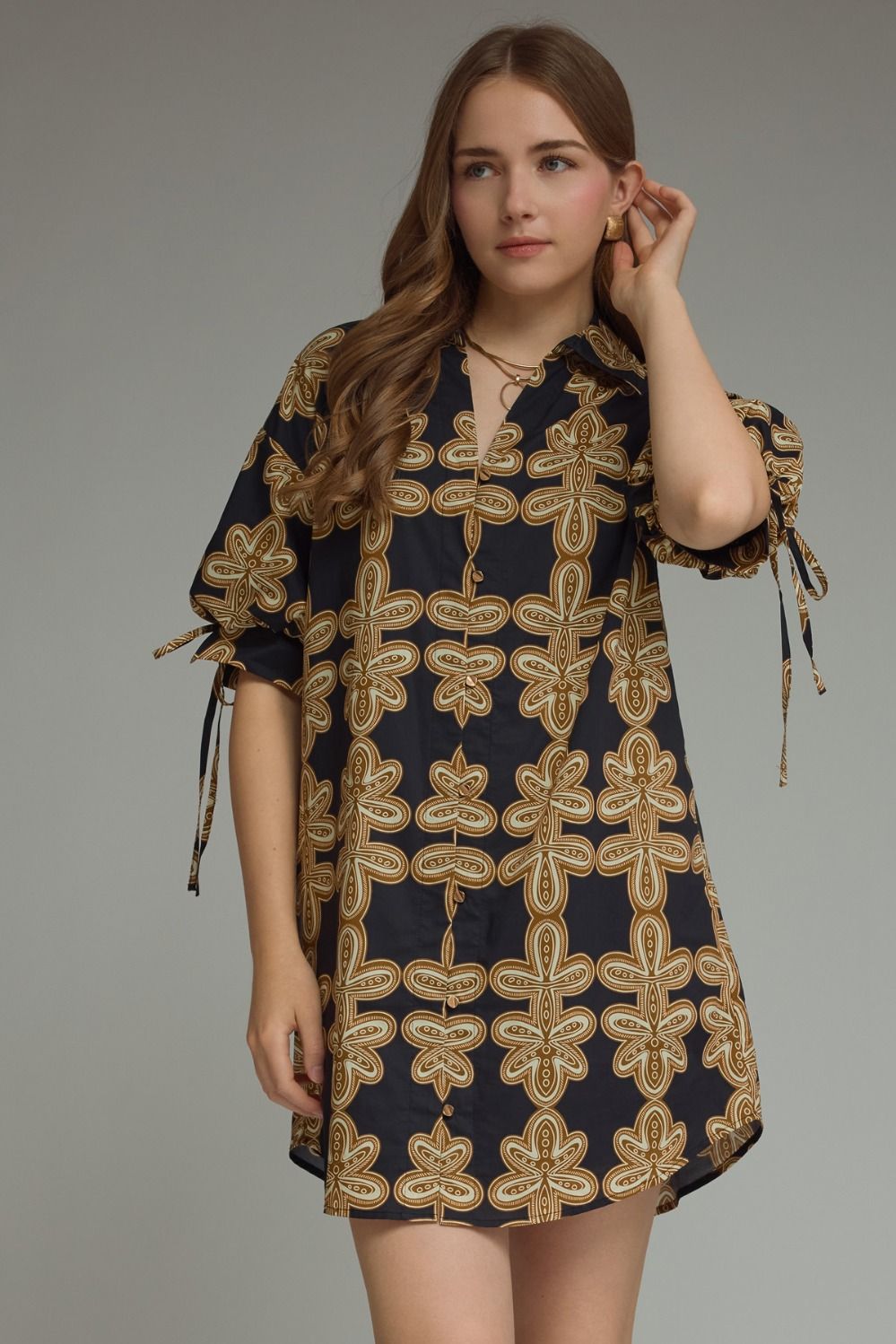 Classic Style Dress - Black