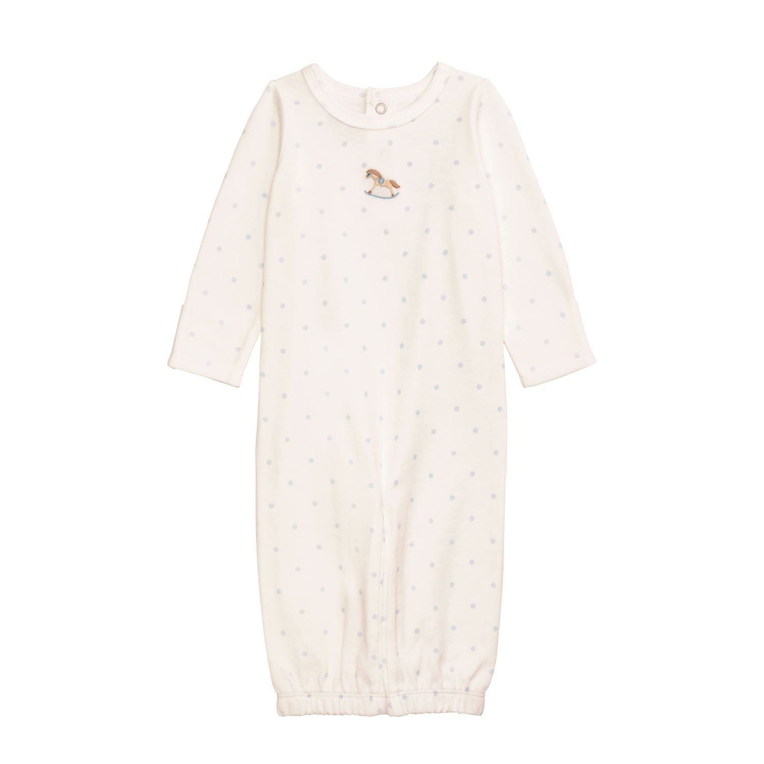 [Mud Pie] Polka Dot Gown Rocking Horse - 0-3M