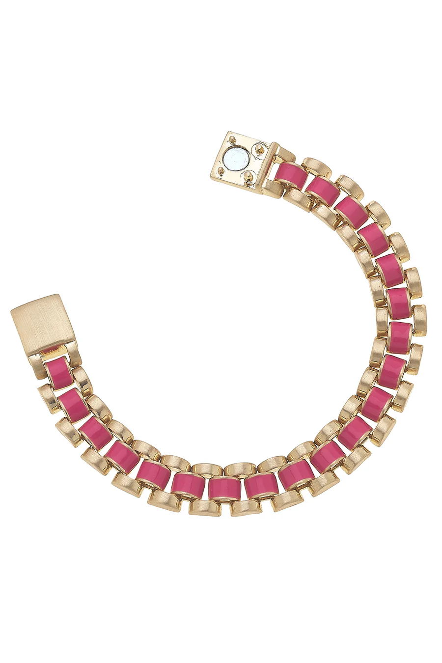 Winifred Watchband Magnet Bracelet-Pink