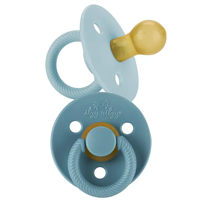 Itzy Soother Natural Rubber Paci Sets-Harbor+Coast