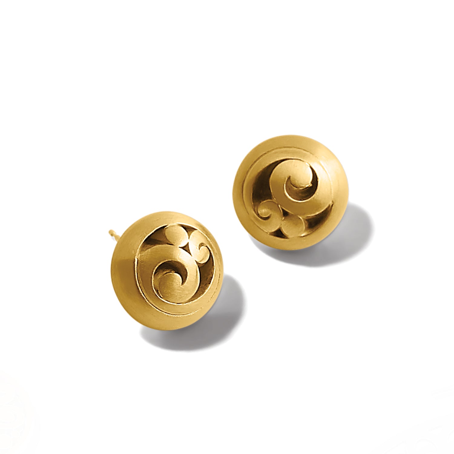 Contempo Post Earrings-Gold