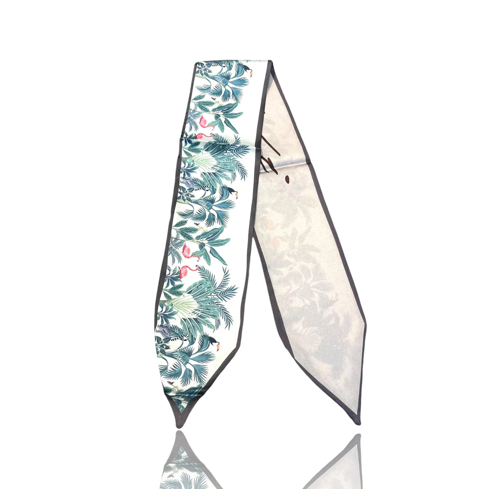 Palm and Plume 3-1/2" Tie Scarf